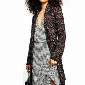 Free People Fox Trot Equestrian Coat Double Breast S